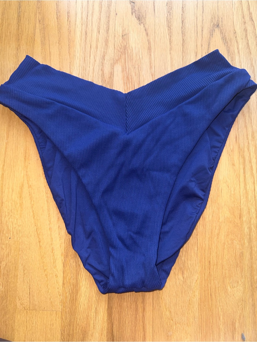 BECCA Blue Ribbed Bikini Set - Picture 9 of 15